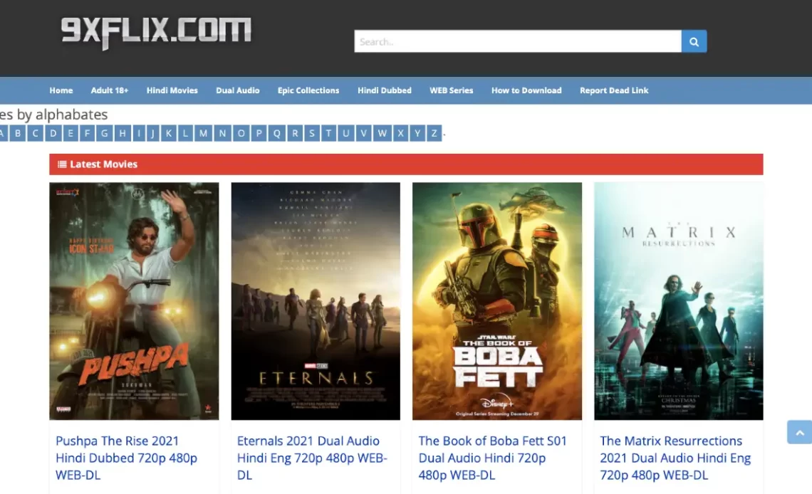 9xflix 2022 – 9xflix com Hindi Dubbed Dual Audio Hollywood Movies