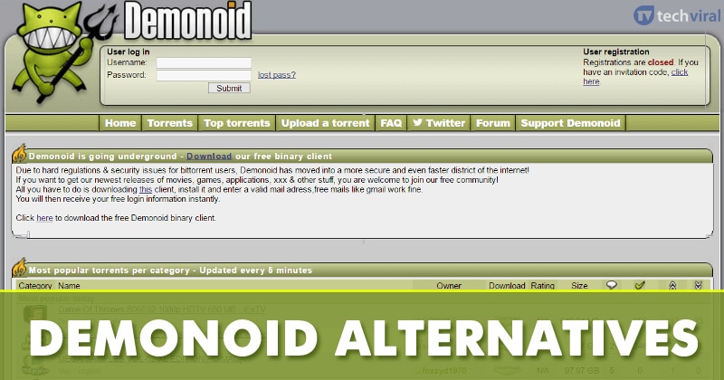 Demonoid Alternatives